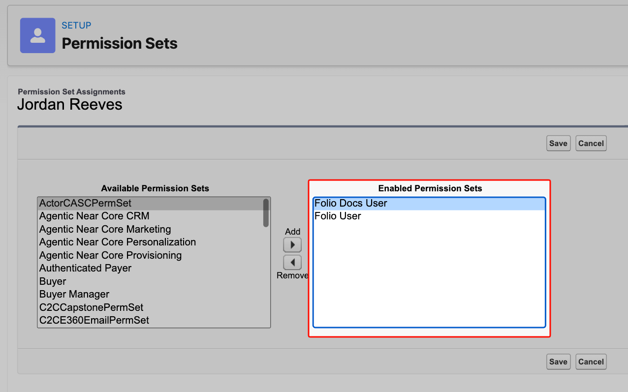 Assign permission sets