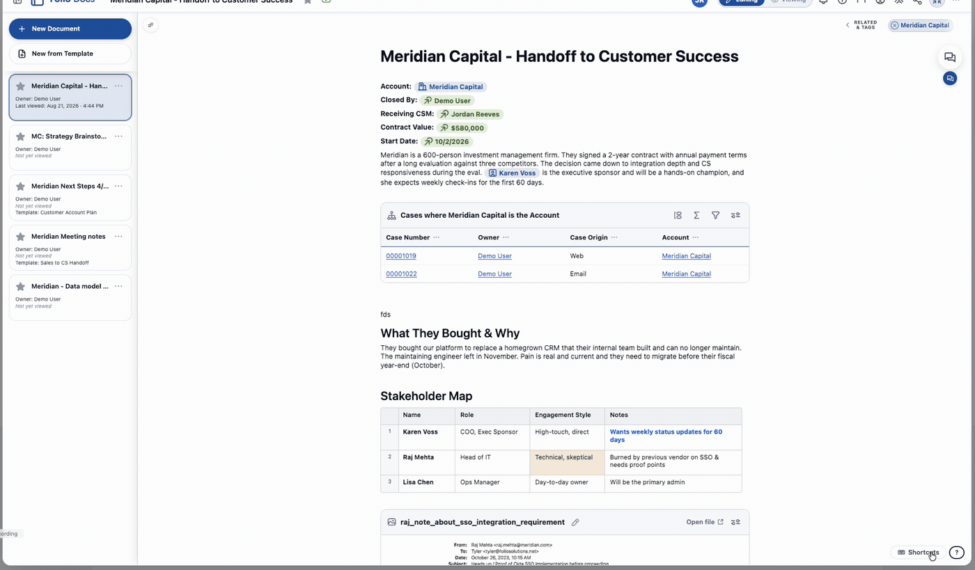 Opening the keyboard shortcuts panel from the editor footer